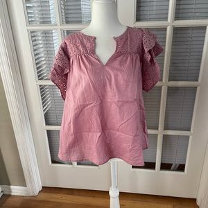 OBO Pink blouse with cute sleeves